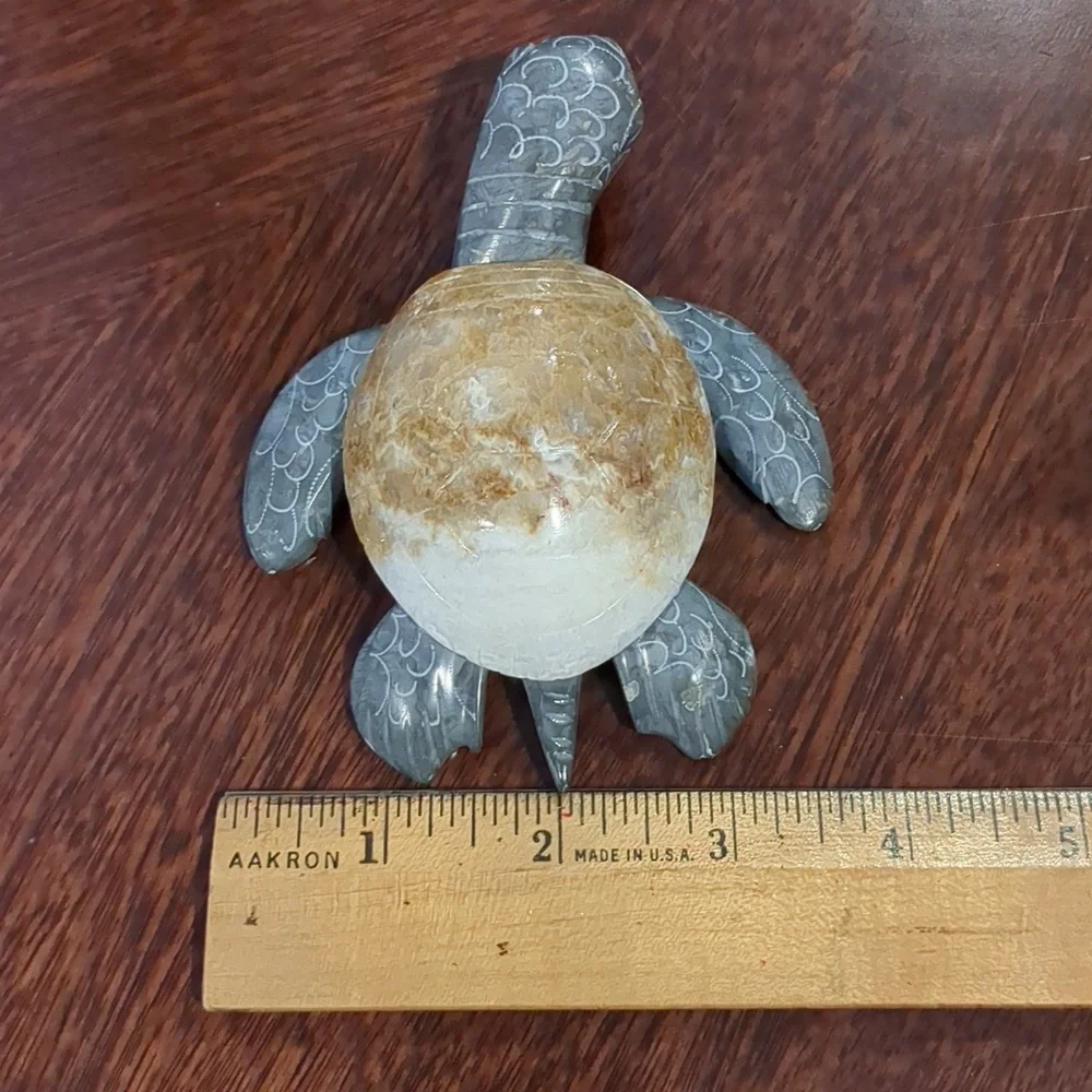Hand Carved Stone Turtle - Picture 8 of 8